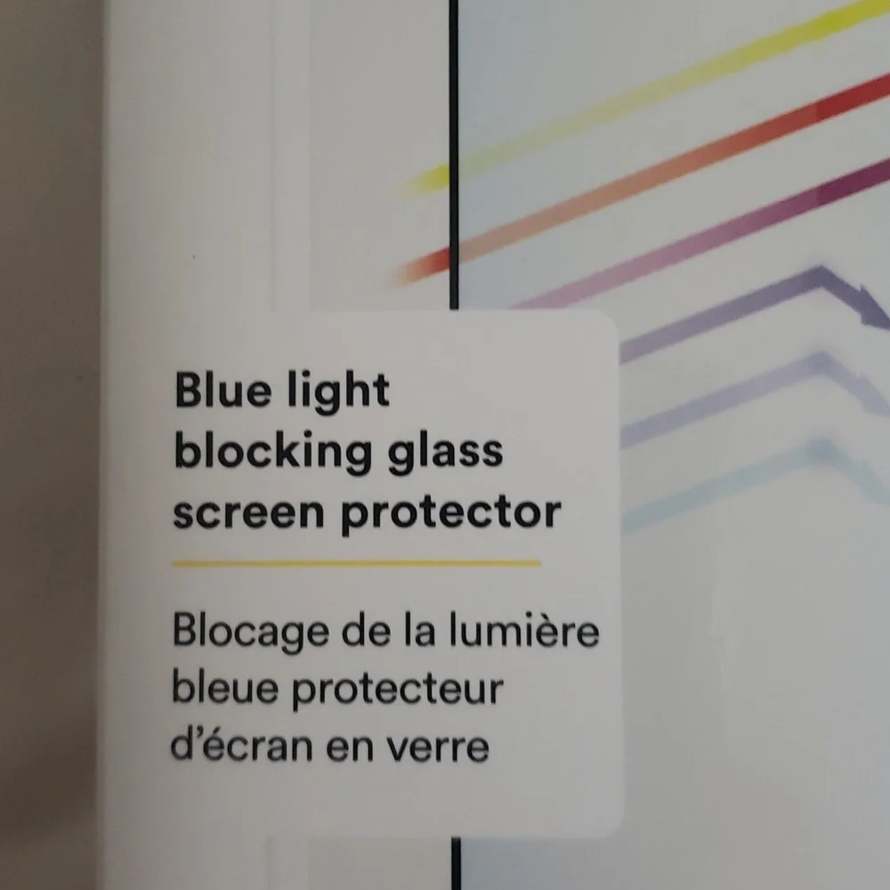 iphone 11xr Blue light blocking glass screen protector, Bodyguardz